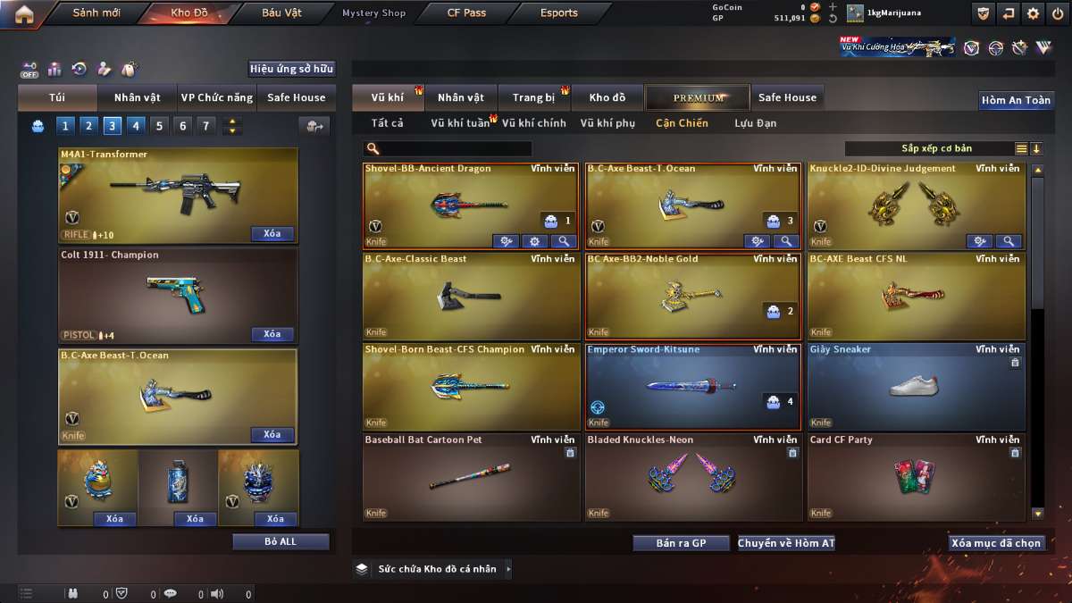 shop acc cf uy tin gia re